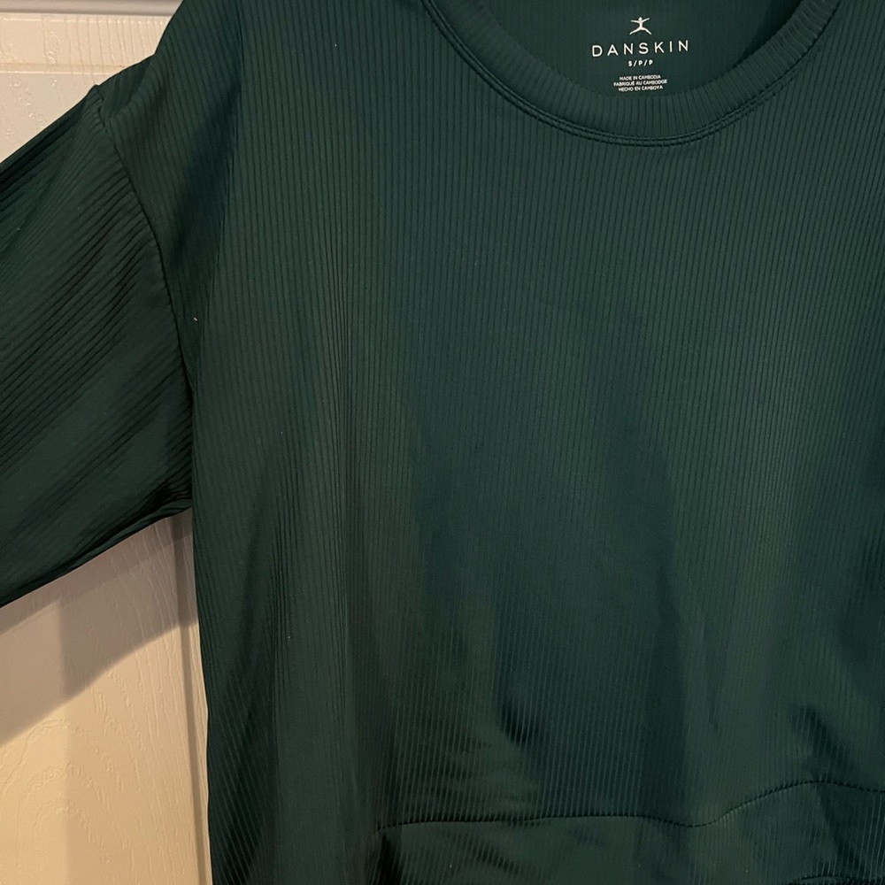 Danskin Women's Dark Green Sweatshirt - Picture 1 of 3